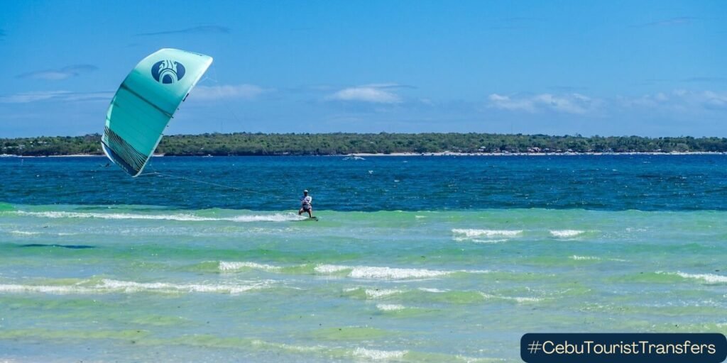 Kite surfing in Bantayan, Cebu 