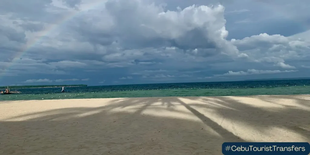 White sand beach in Bantayan Island in North Cebu