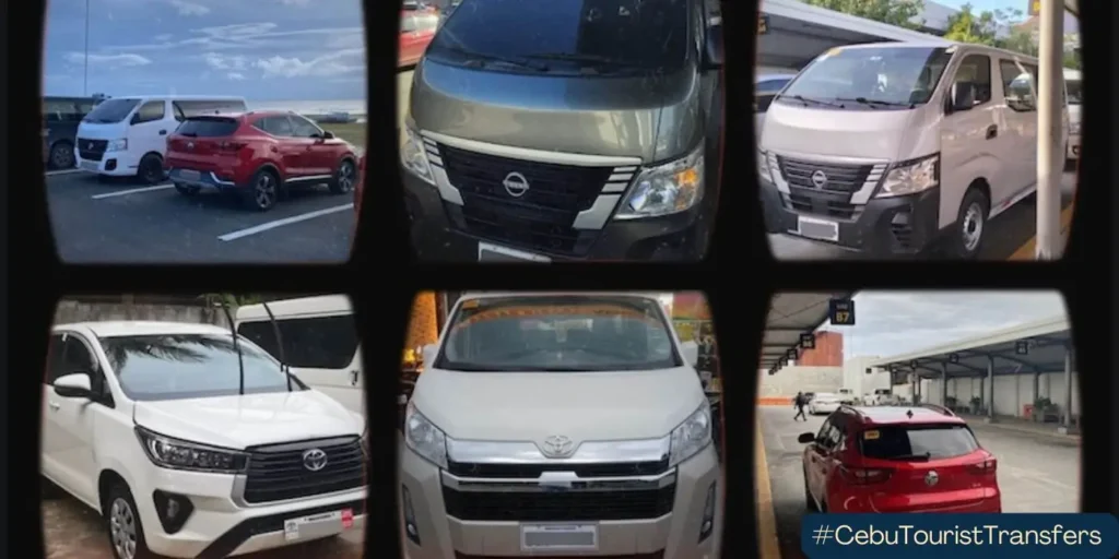 some vehicles used in cebutouristtransfers