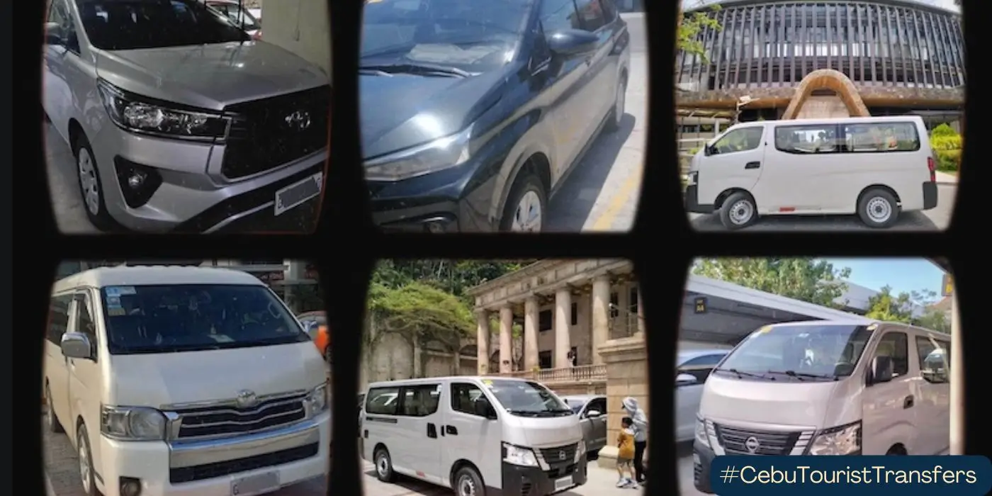 some vehicles used in cebutouristtransfers